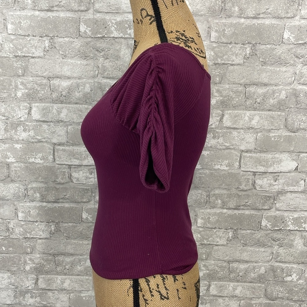 Free People Intimately Purple Ribbed Top - Picture 3 of 7